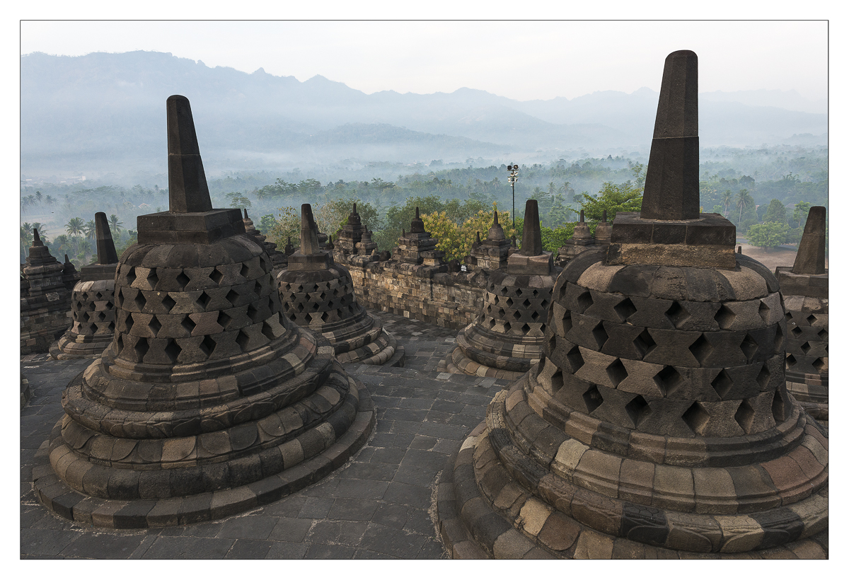 Sunrise on Borobudur