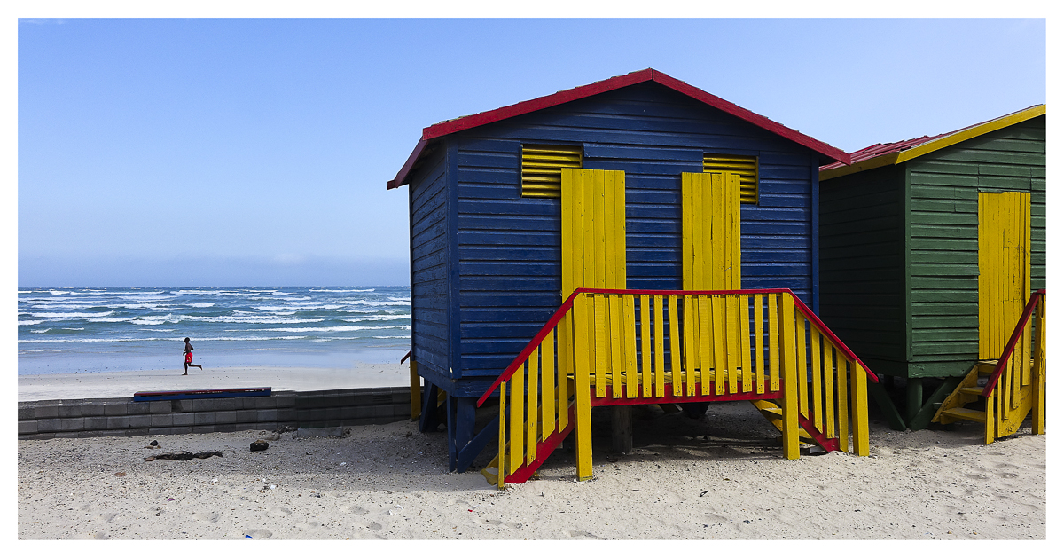 Jogging on Muizenberg beach 